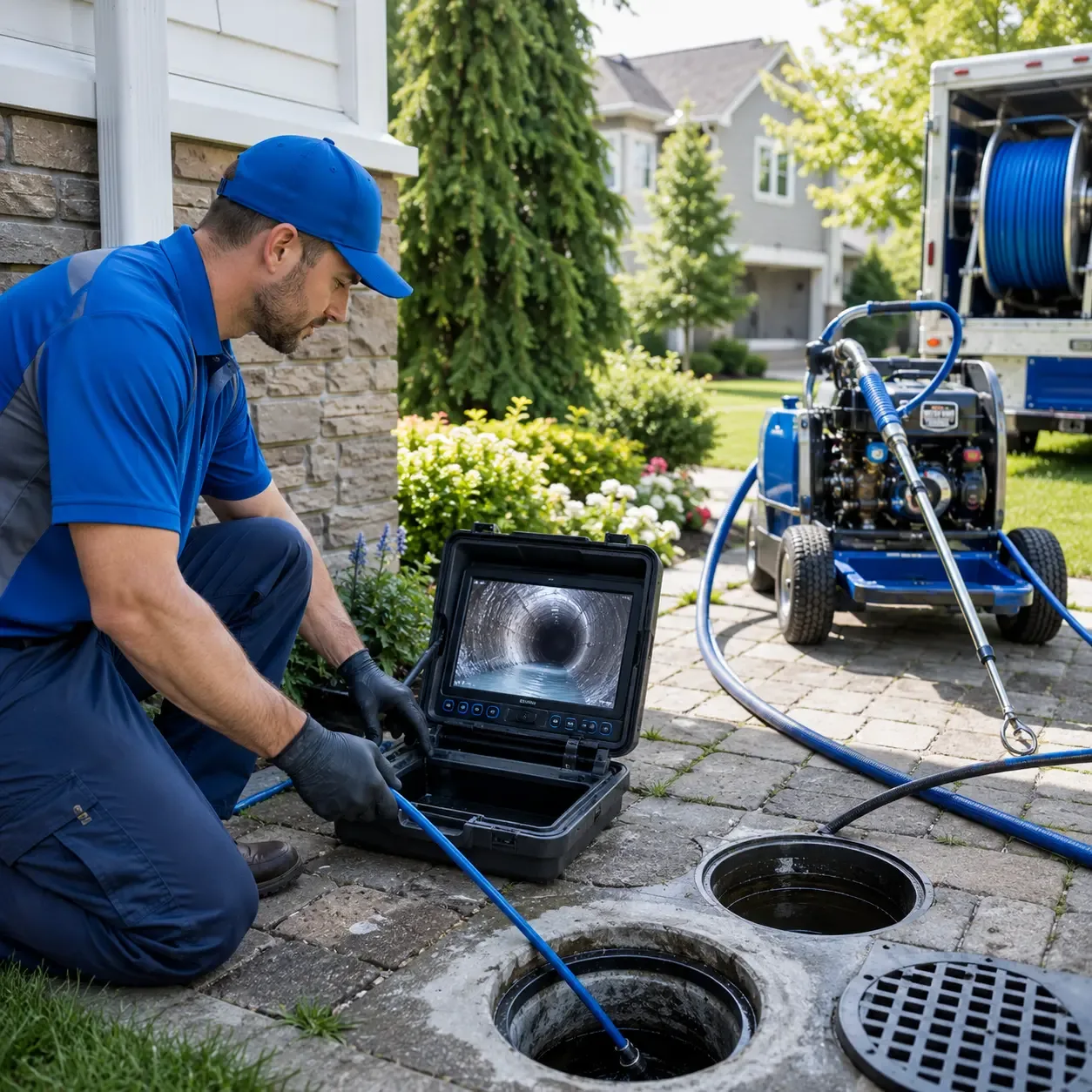 Outdoor drain cleaning professionals serving Spring City, PA